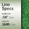 T Terre Commercial Grade .08 Square Trimmer Line 1 lb. Weed Eater Trimmer String Line Length 384 ft. 5740010080 - alternate 2